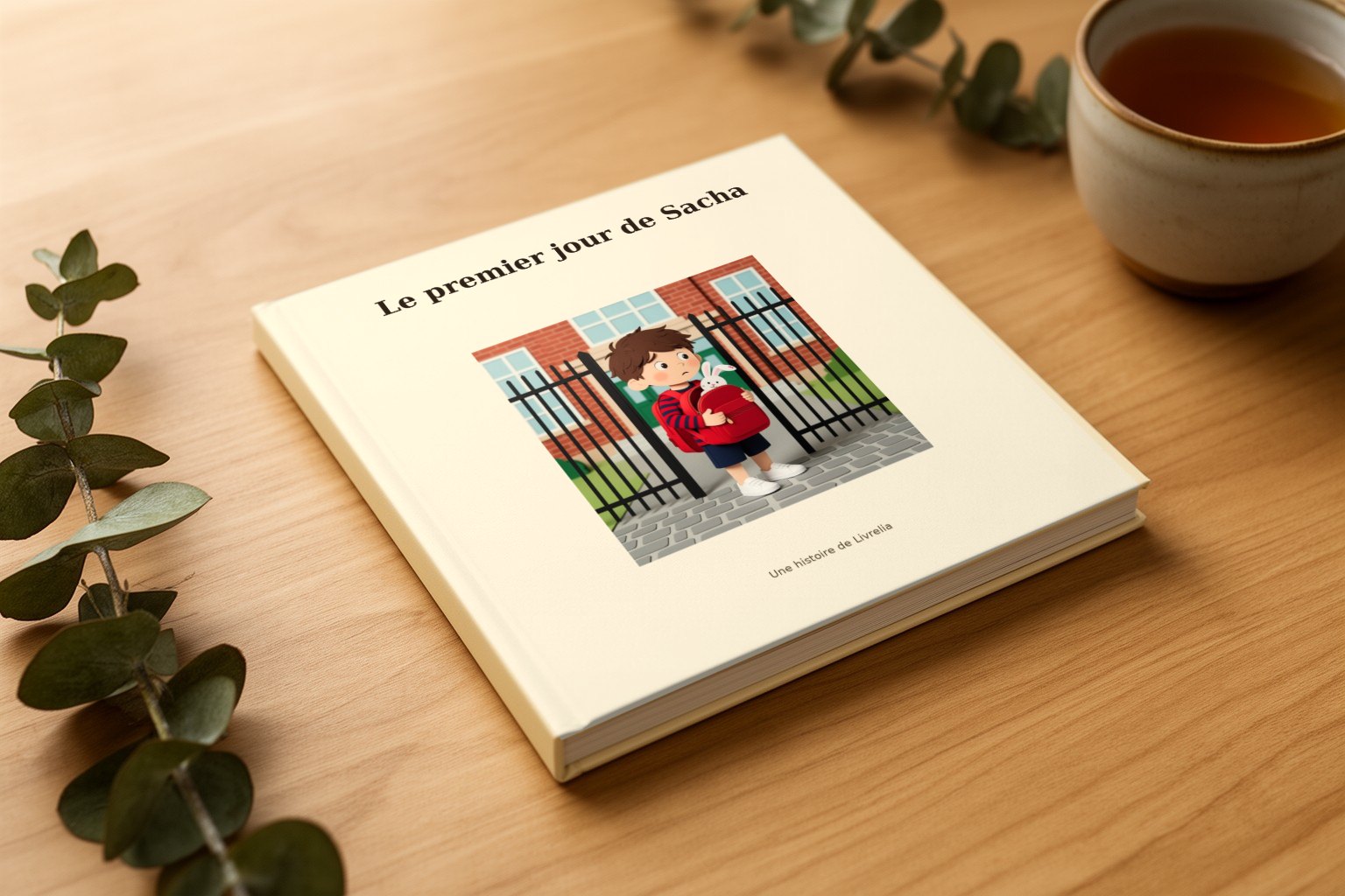 Le livre « Le premier jour de Sacha », relié