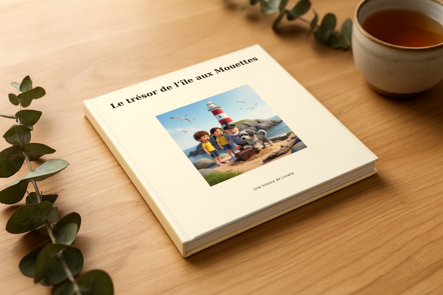 Le livre « Le trésor de l’île aux Mouettes », relié